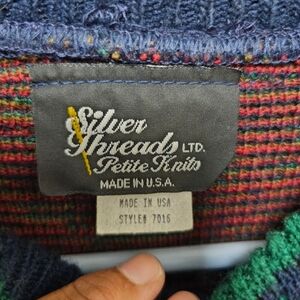 Vintage cardigan sweater size Medium to Large size. MADE U.S.A.